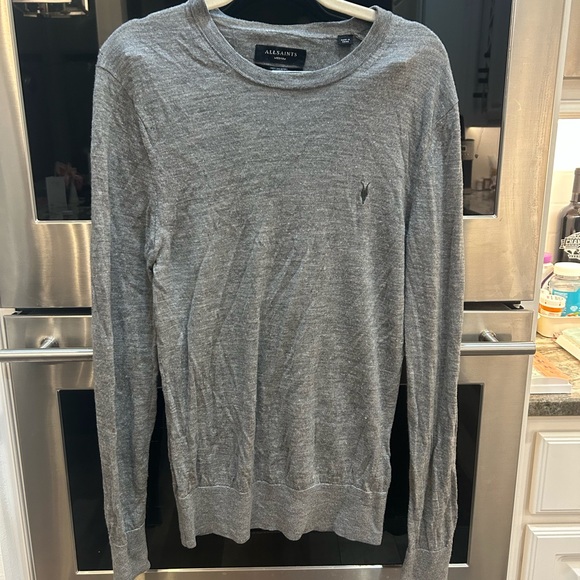 All Saints Other - All Saints Gray Crewneck Sweater for Men size M has piling